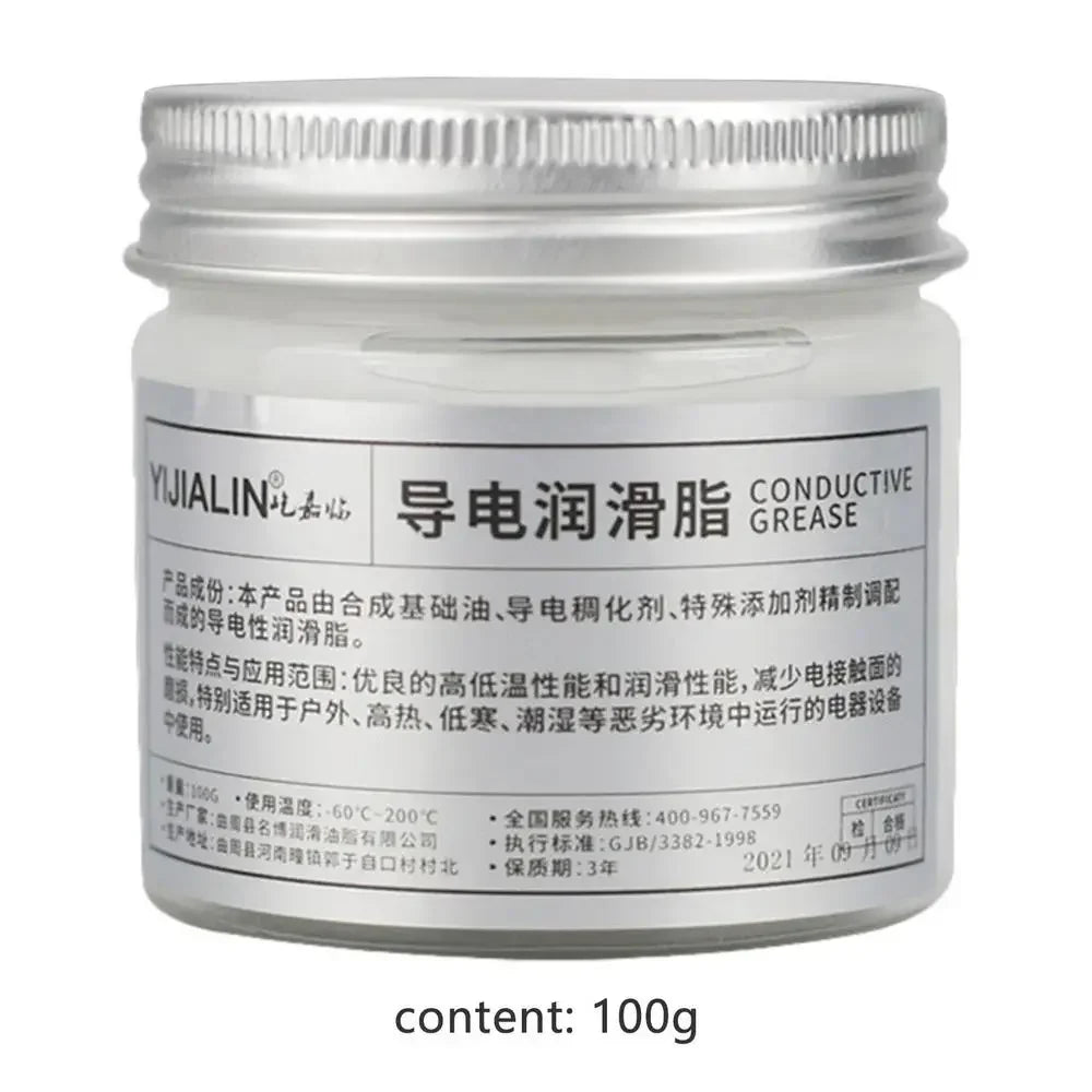 100g Electric Contact Grease Conductive Paste Electricity Compound Grease for Low Resistance Value  for Household Appliances