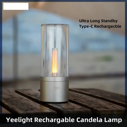 Yeelight Rechargable Candle Lamp Yellow LED Night Light Atmosphere Light Stepless Dimming  Nightstand Lamp for Bedroom