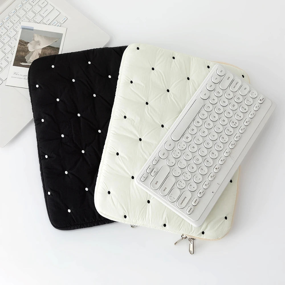 Laptop bag for macbook air 13 case 13-14 Inch puffy notebook pouch 15-16Inch Cute laptop sleeve 9-11 Inch Tablet Sleeve girl bag