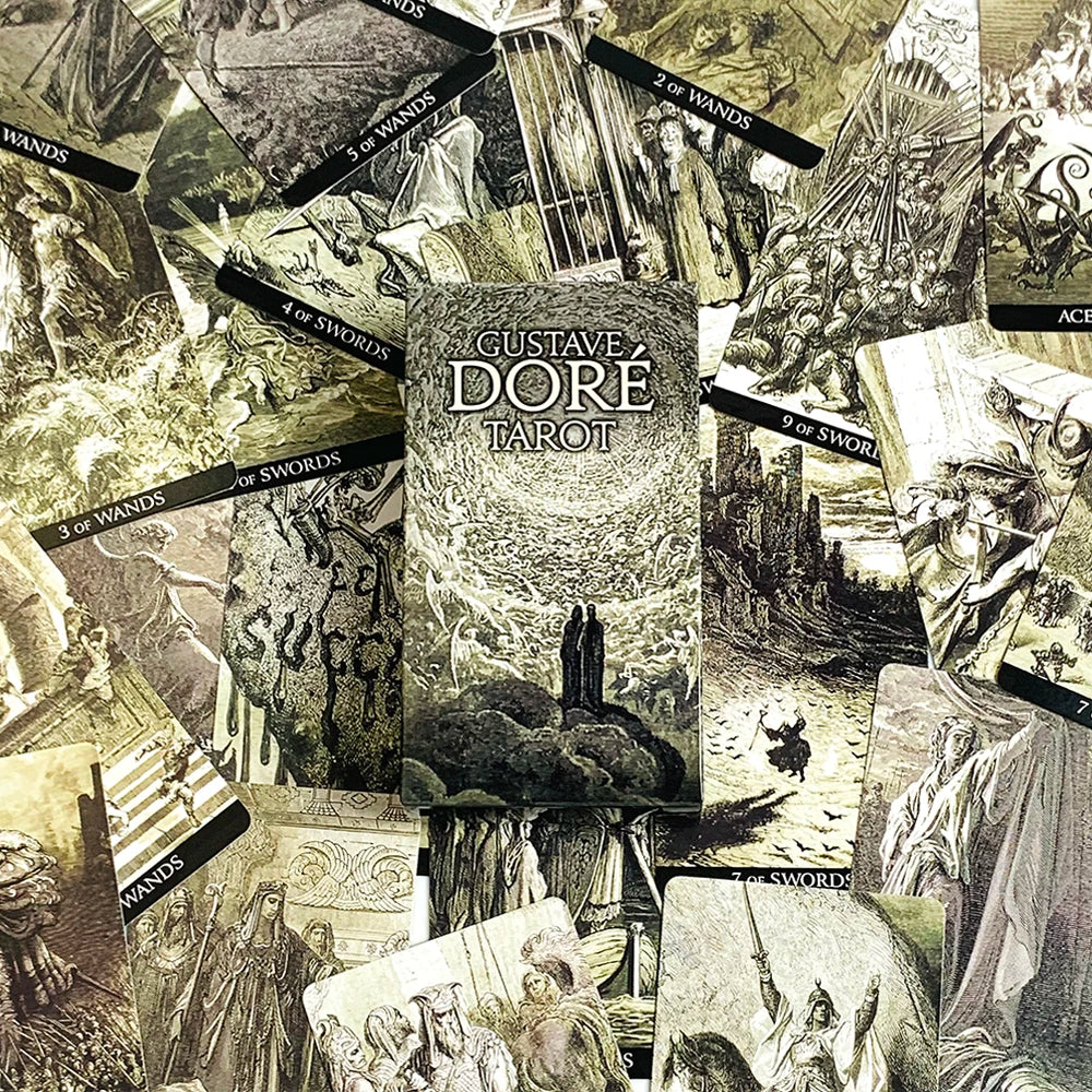 Gustave Dore Tarot Card 78pcs Cards Party Board Games For Family And Friends Entertainment English Version Divination Game Card