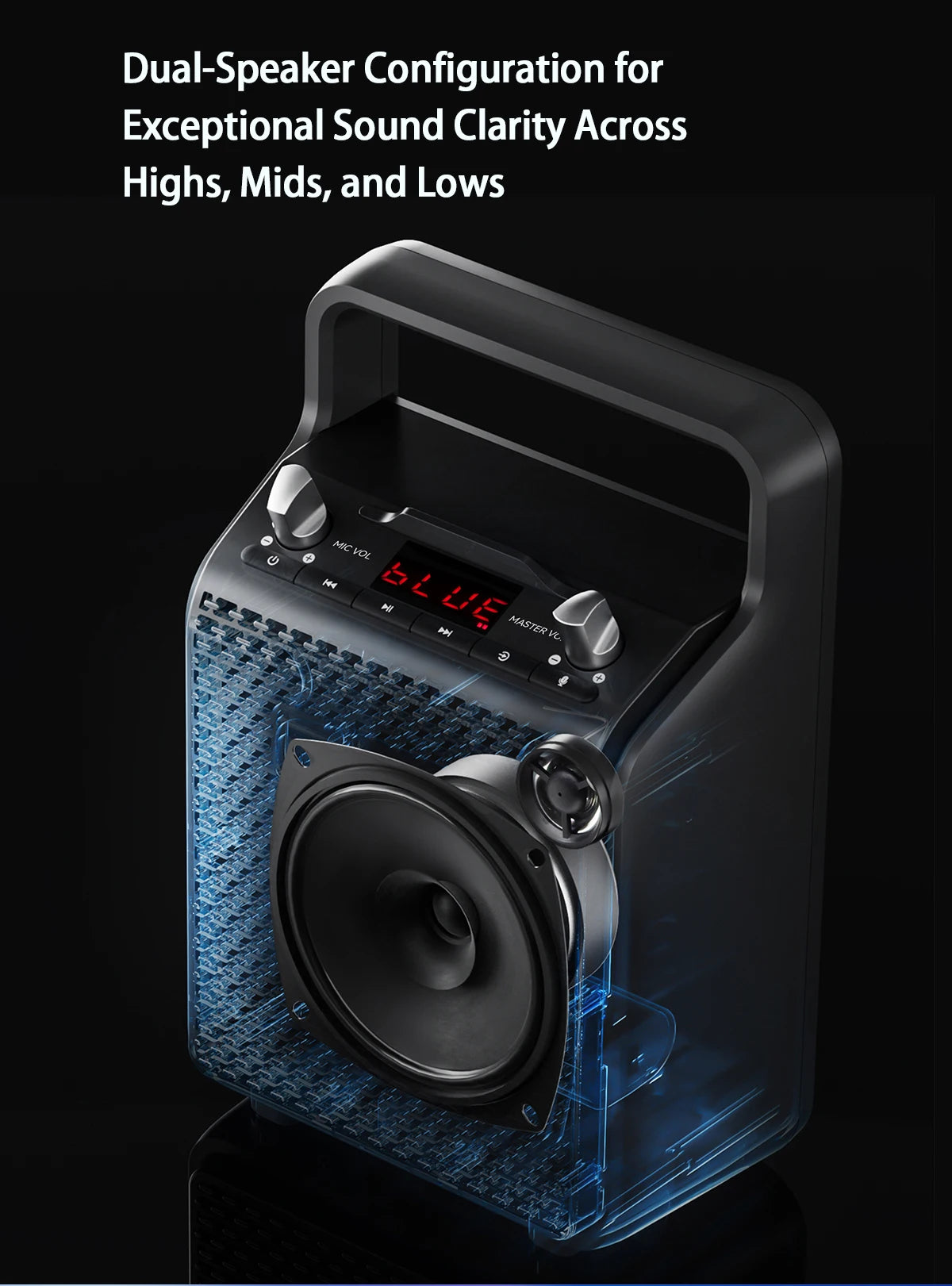 Edifier PP205 Outdoor Portable Bluetooth Speaker Line In USB TF Card Inputs 8 Hours Playback Support Wird Mic Karaoke Speaker
