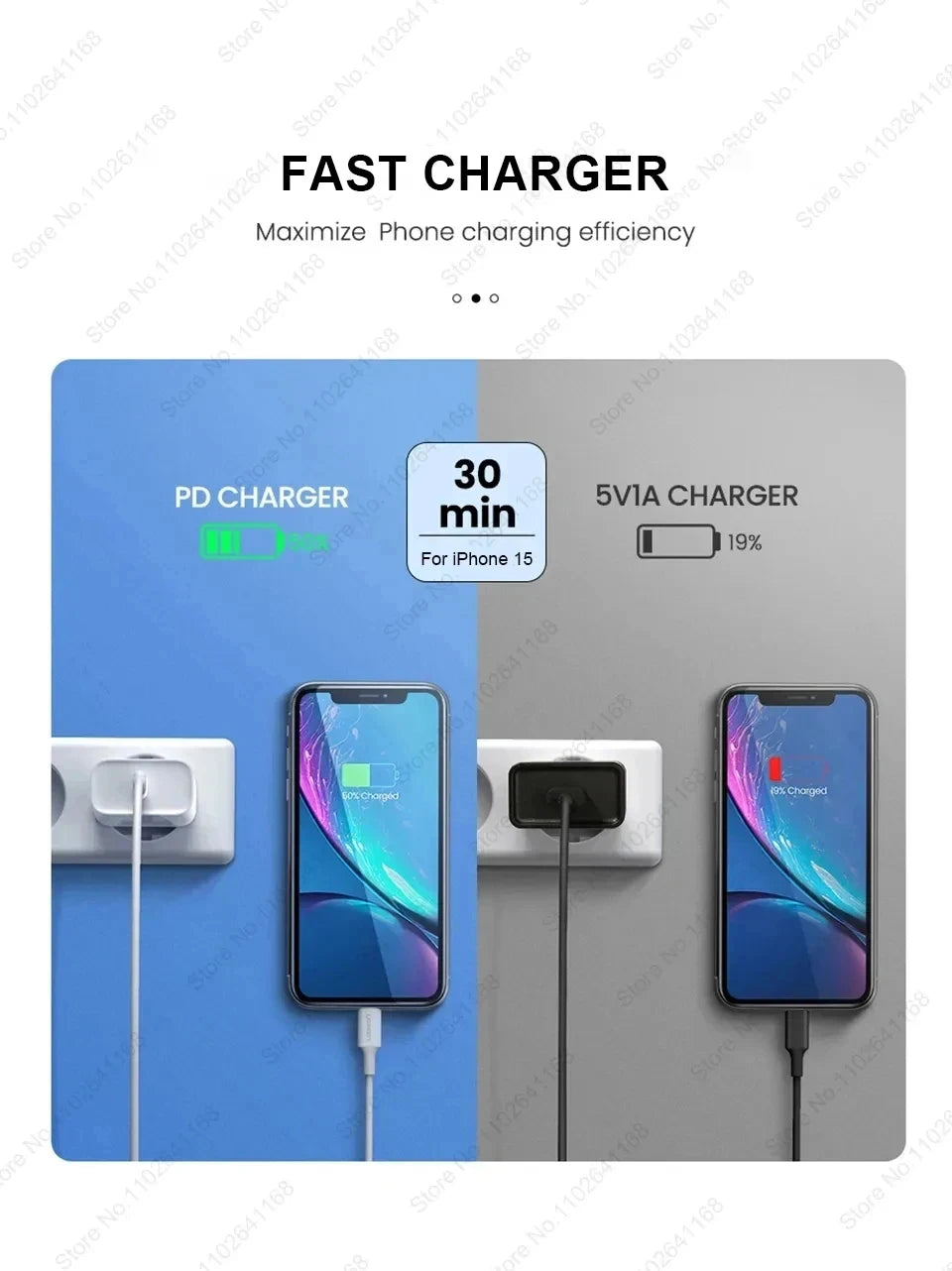 PD 20W Fast Charger For iPhone 16 15 11 12 13 14 Pro Max Plus Fast Charging Cable For Apple iPhone Charger Plug Phone Accessory