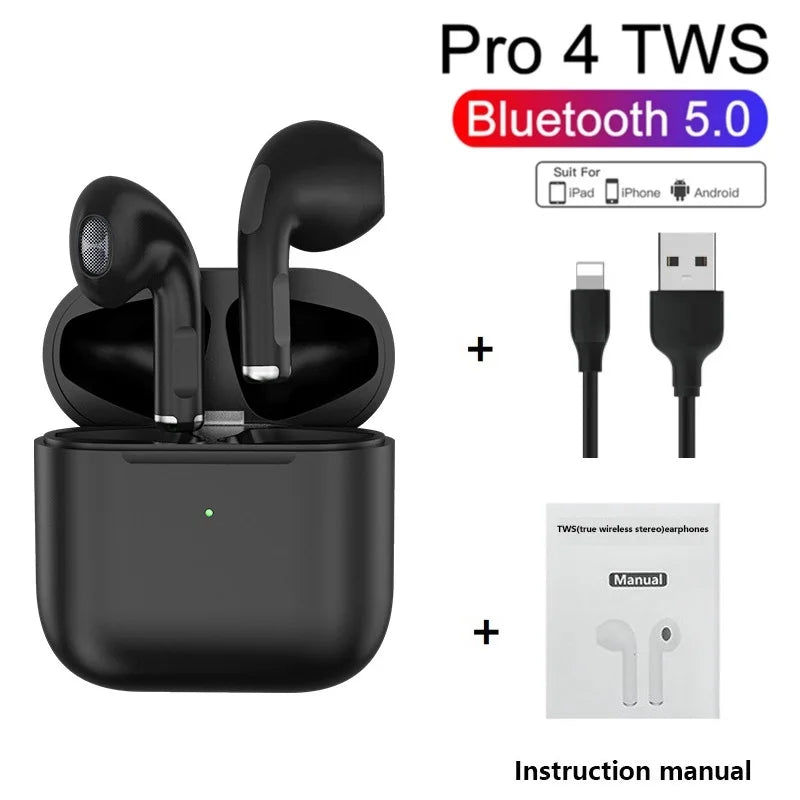 Wireless Earphones Bluetooth 5.0 In-Ear Stereo Earbuds with Charging Case Waterproof Sports Handsfree Headset