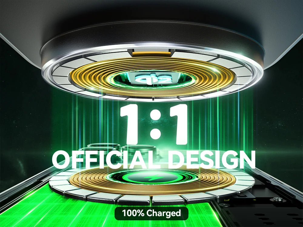 Joyroom Qi2 3 in 1 Wireless Charging Station Foldable Fast Wireless Charger Stand for iPhone 16/15/14/13/12 & Apple Watch JR-W17