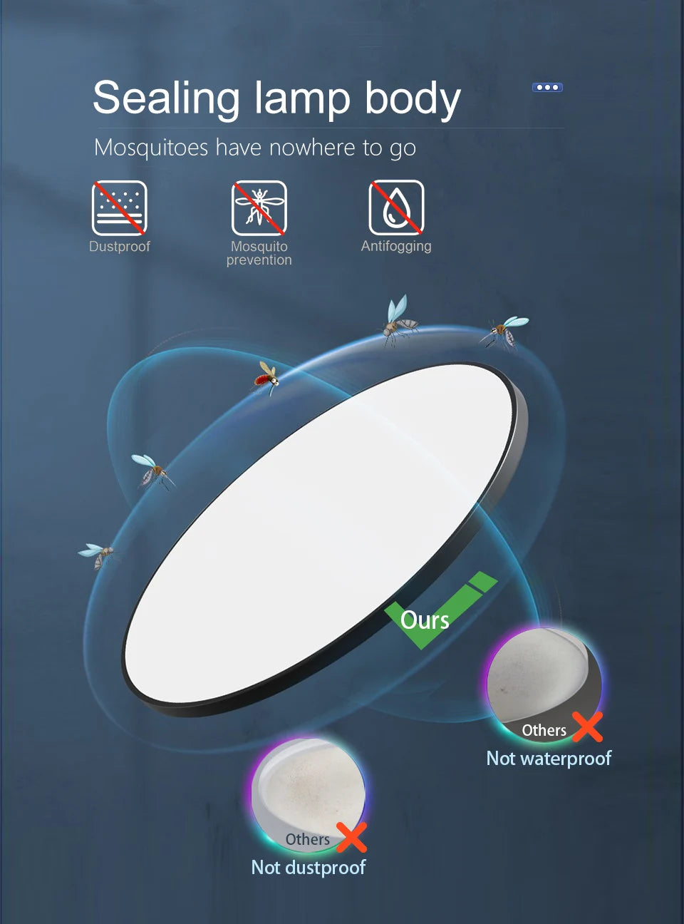 MARPOU Smart ceiling lamp led lamp for bedroom ceiling lights with Remote control Dimmable led lights for room Living room