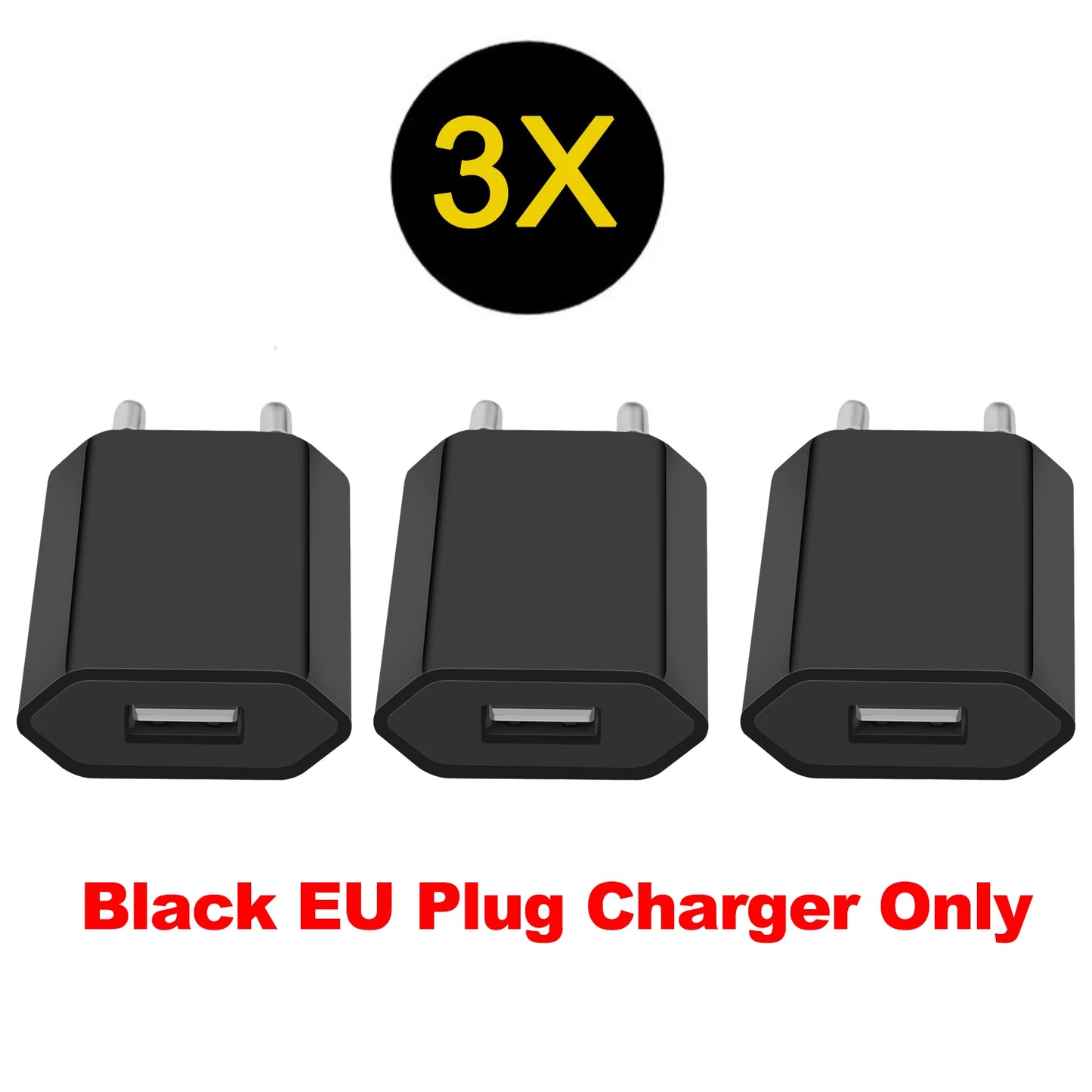 1/3/5pcs 1A 5V Power Supply Adapter Power EU Plug Portable USB Port Adapter Travel Wall Charger for iPhone Samsung Galaxy