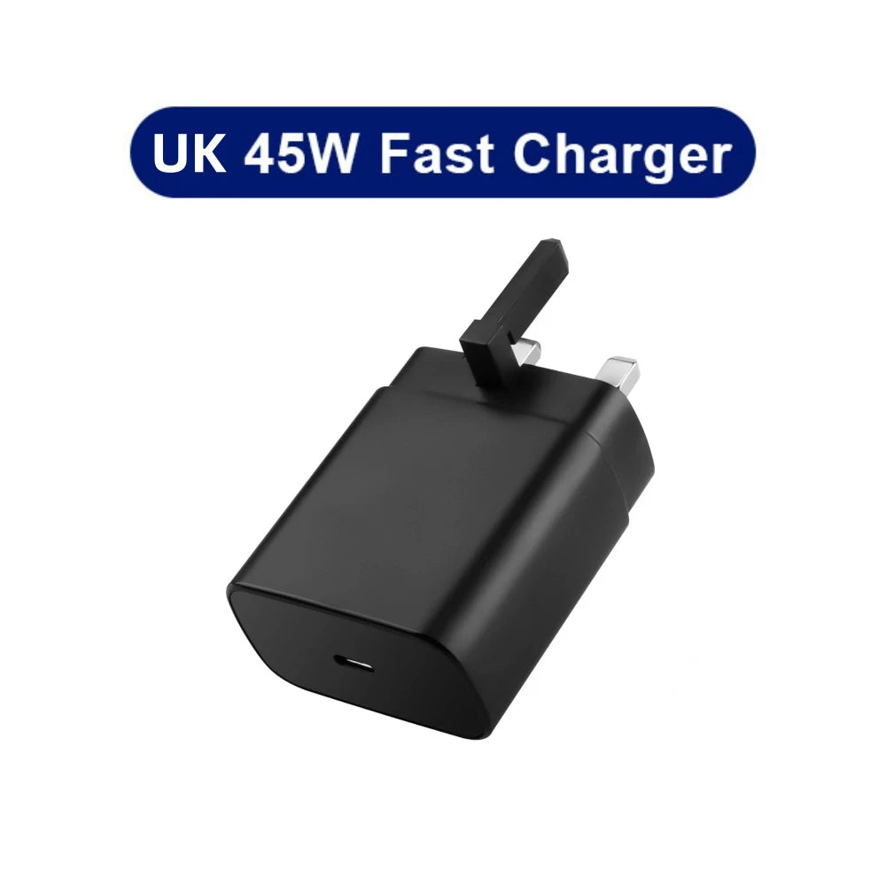 45W PD Charger Fast Charging for Samsung Galaxy S22 S23 Ultra Note 10+ 5G USB C Mobile Phone Type C Wall Quick Charging Adapter
