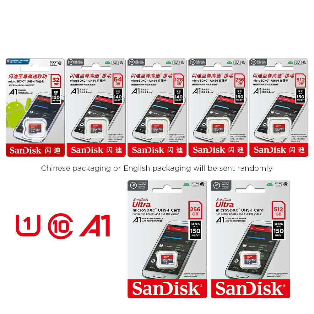 100% Original Sandisk Micro SD Card 64GB Class10 Flash TF Card 64GB Memory Card 64gb memoria disk for samrtphone and table PC