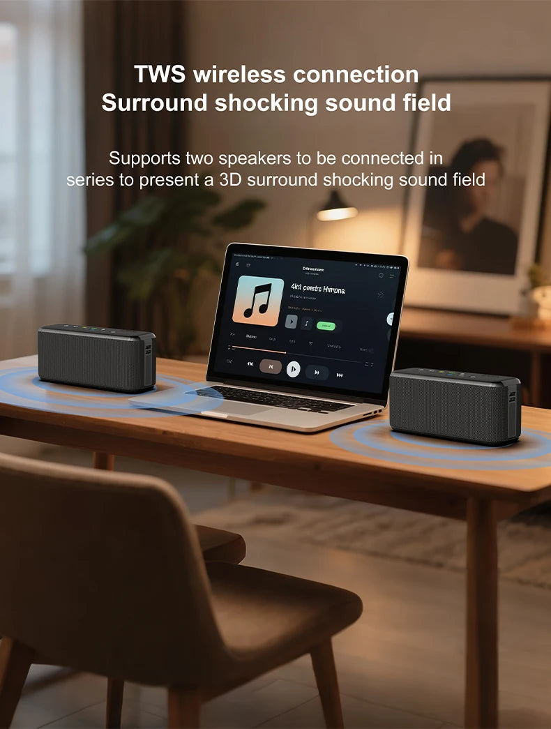 Super Power XDOBO X8 Max 100W Portable Wireless Speaker TWS Subwoofer Support USB/TF/AUX 20000mAh Four-cell Power Bank Function