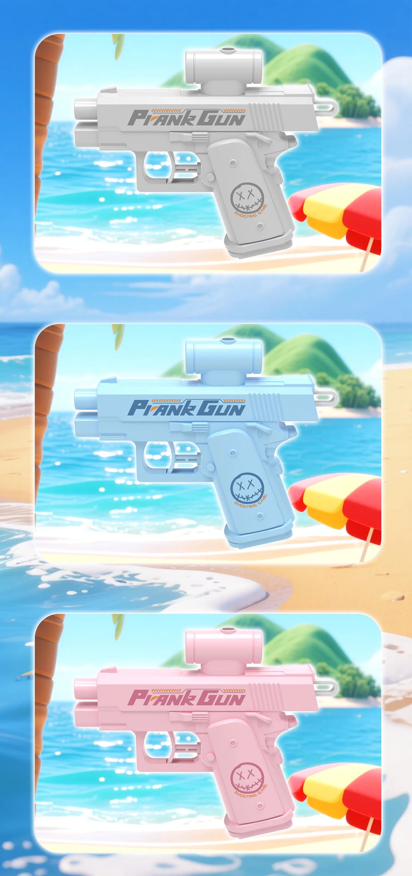 Outdoor Summer Water 2-Way Squirt Gun - Press & Spray Water Gun,Reverse Splash Toy for Prank Fun,Stress Relief, Water Fight Game