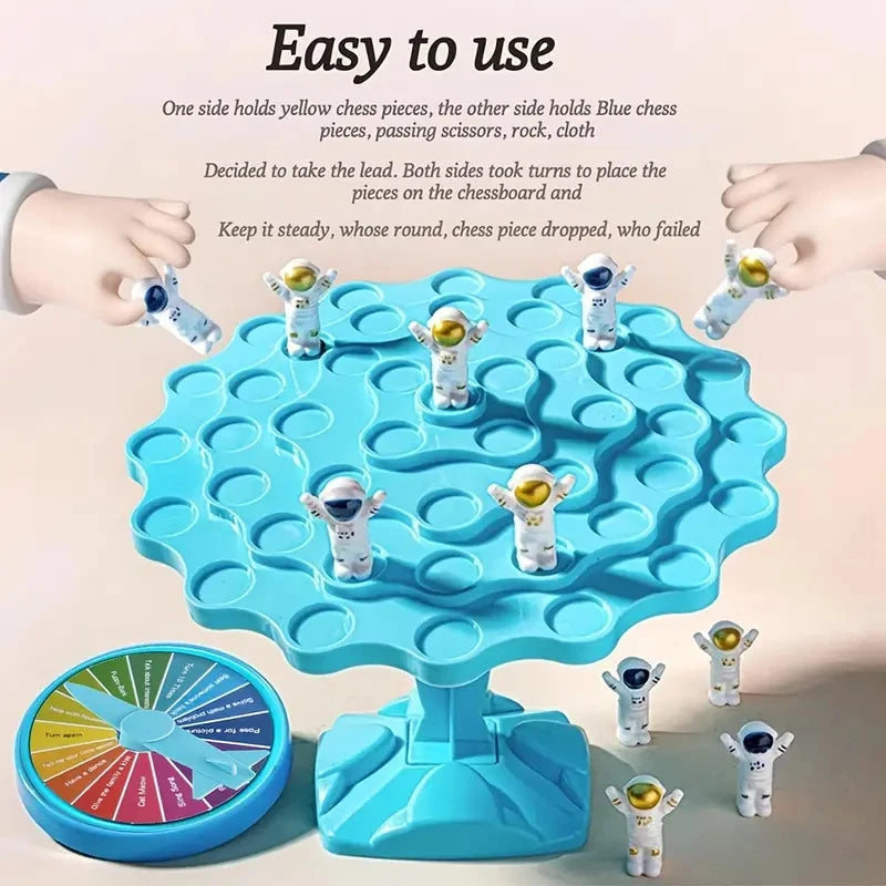 1pc Astronaut Balance Tree Family Entertainment Toy Interaction Game Party Toy Battle Game Balancing Board Game