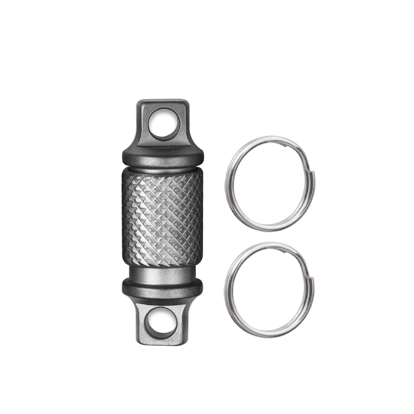 Titanium Alloy Keychain Quick Release Buckle 360 ° Rotation Mini Portable Connector Tool With Stainless Steel Keyring