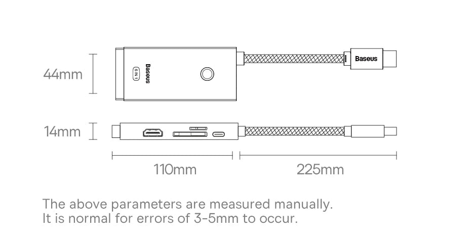 Baseus USB Type C HUB to HDMI-compatible USB 3.0 Adapter 6 in 1 Type C HUB Dock for MacBook Pro Air USB C Splitter