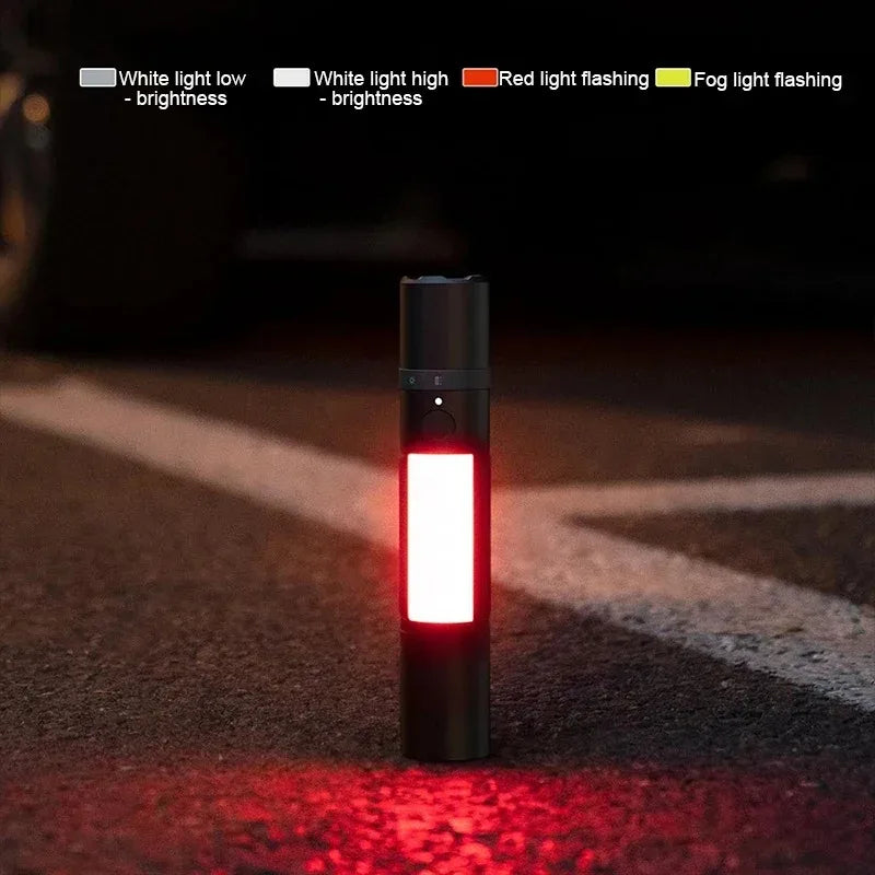 New Xiaomi Mijia Multi Function Flashlight Zoomable Ultra Bright Torch Window Breaker Safety Belt Cutter Car Emergency Light LED