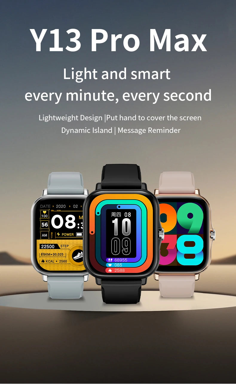 LAXASFIT 2025 New Smart Watch Bluetooth Talk Full Touch Screen Heart Rate Monitor Sports Fitness Smart Watch Men Women Gift