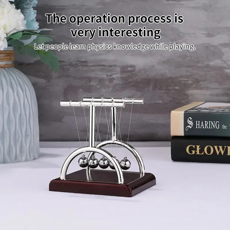 Newton Pendulum Balance Balls: Stylish Desk Decor & Educational Dynamics Toy for Office & Home