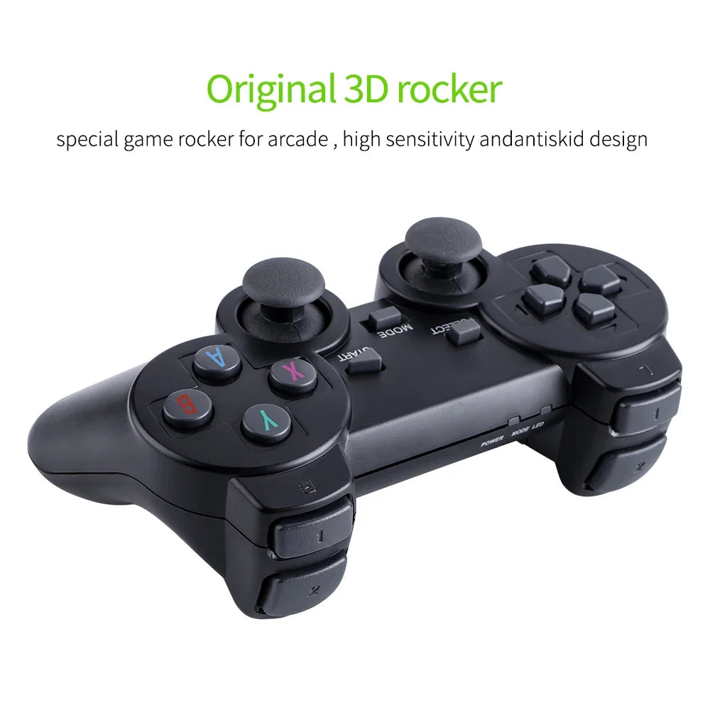 M8 Retro Game Console - 4K HD TV Stick with 20,000 Preloaded Games & Dual Wireless Controllers