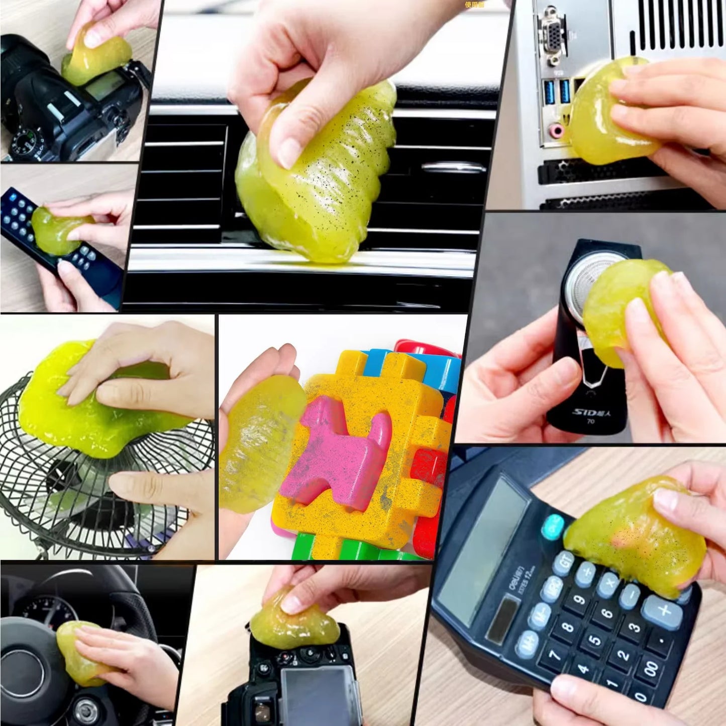 80ml Jelly Cleaning Gel for Car Air Vent & Keyboard Dust Removal, Soft High Adhesion Cleaning Mud for Auto Interior, Easy to Use