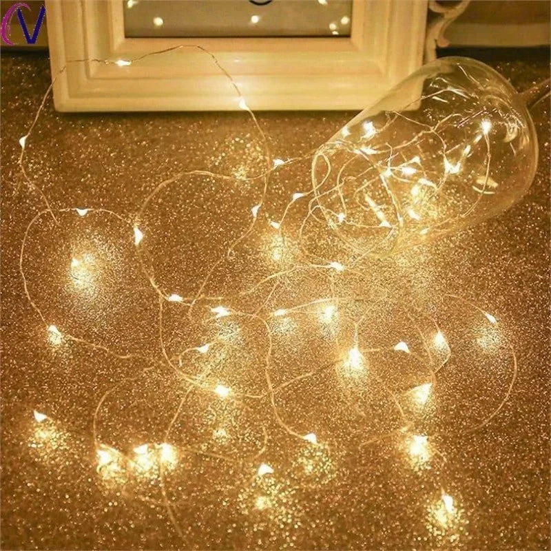 20m USB LED String Lights Fairy String Lights Warm White LED String Lights for Christmas Wedding Party Home Holiday Decoration