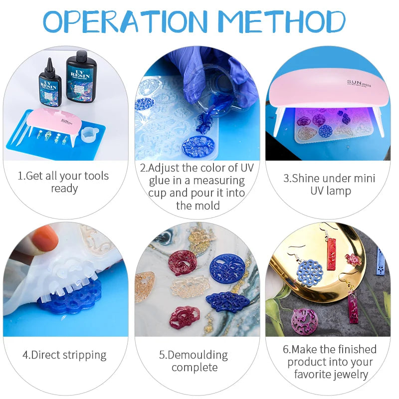 100g/250g Clear UV Resin Hard Type One Minute Ultraviolet Solar Fast Curing Epoxy Resin Glue for Casting Molds Jewelry Craft DIY