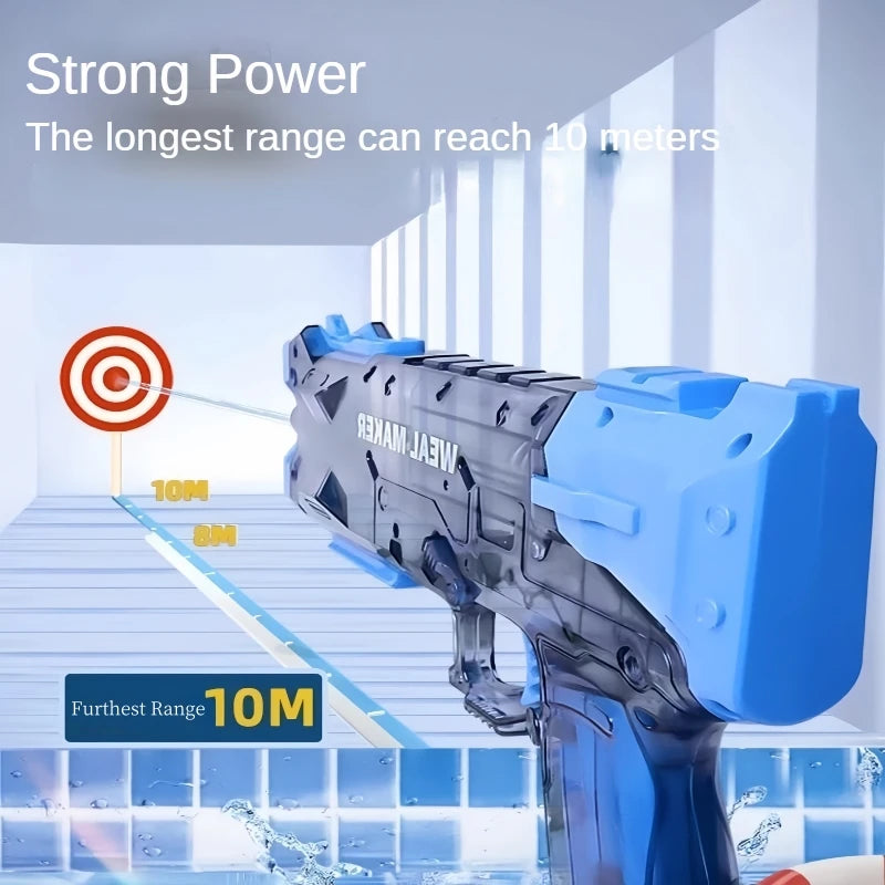 Children Automatic Water Gun Toy Ice Bursts Recoil Electric Watergun Kids Summer Beach Outdoor Fight Games Water Spray Gun Toys