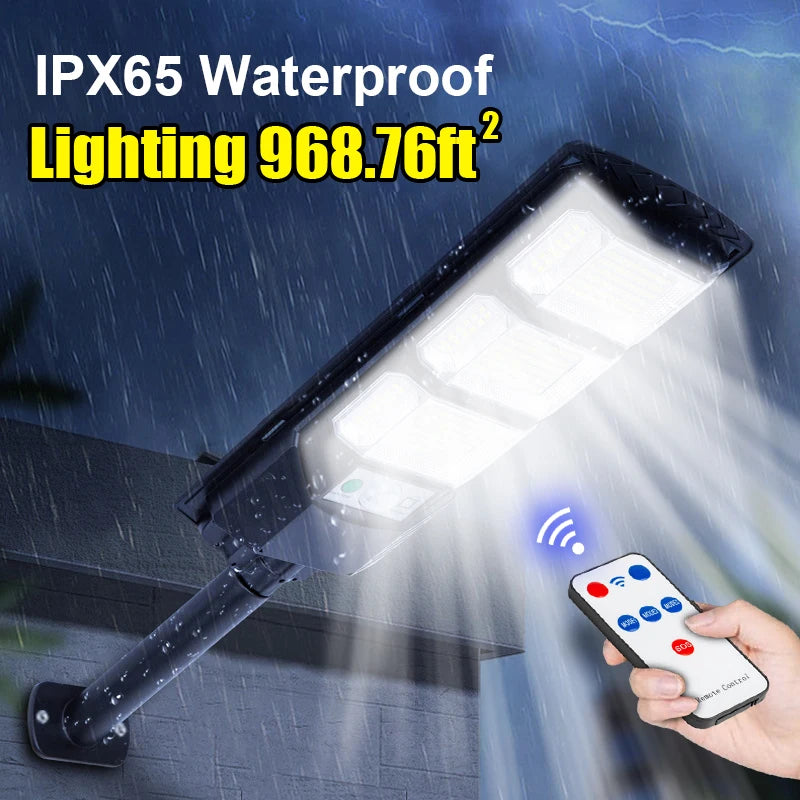 12000 LM High Power LED Solar Lights Outdoor Sunlight Motion Sensor Solar Powered Lamp Waterproof Patio Garden Street Wall Light