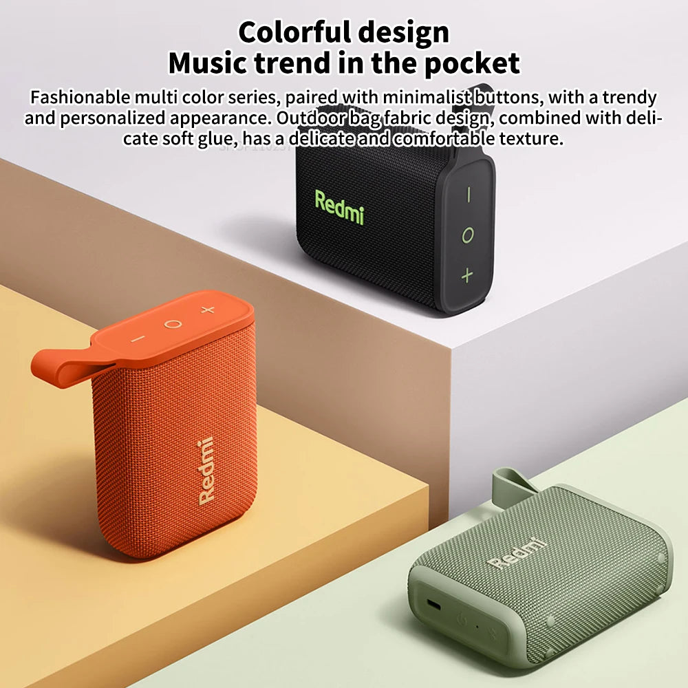 Xiaomi Redmi Portable Bluetooth Speaker Outdoor IP67 Stereo Powerful Sound  Box BT5.3 RGB Dual Pairing TWS Connectivity Colorful