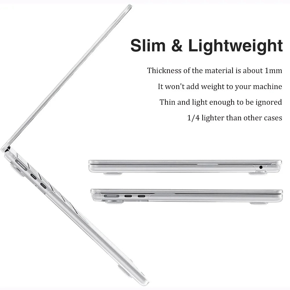 Laptop Cases for Macbook Pro 14 Case M2 A2779 2023 Pro 16 Cover M3 M4 M1 Mac Book Air 13 Case 2022 13.6 A2681 Air 15.3 A2941