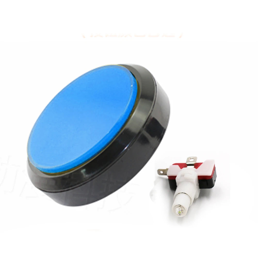 Big 100mm Light Push Button Illuminated Led Answerer Switch Video Rhythm Of Music Game Vending Machine Coin Arcade Pinball Parts