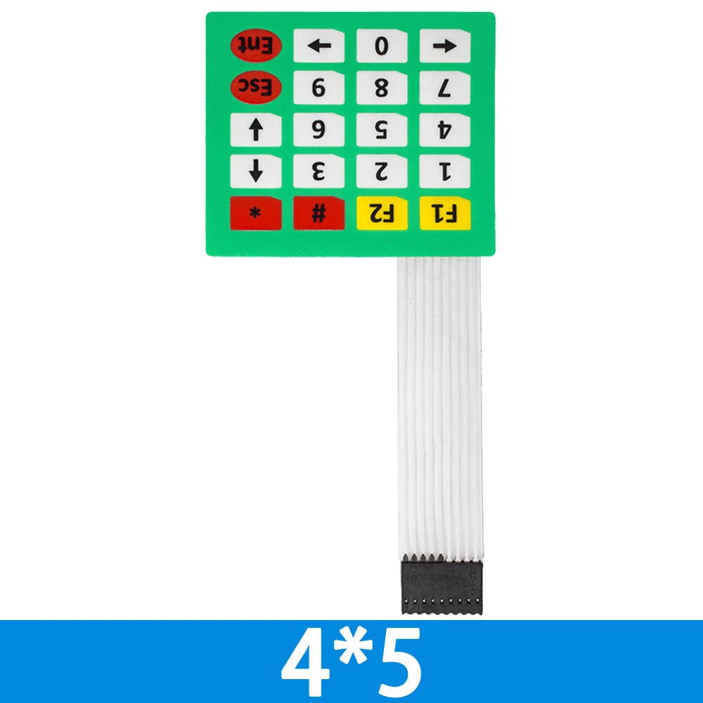 1 x 4 3X4 4*4 Matrix Array Matrix keyboard 4 12 16 20 Key 1x4 3x4 4x4 4*5 Membrane Switch Keypad for arduino smart car
