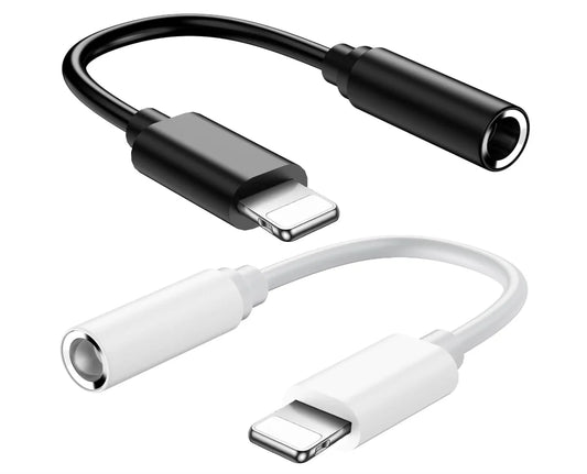 2 Pack MFi Certified Lightning to 3.5 mm Headphone Jack Adapter for iPhone, Earphone Converter Dongle Aux Audio Cable - Co