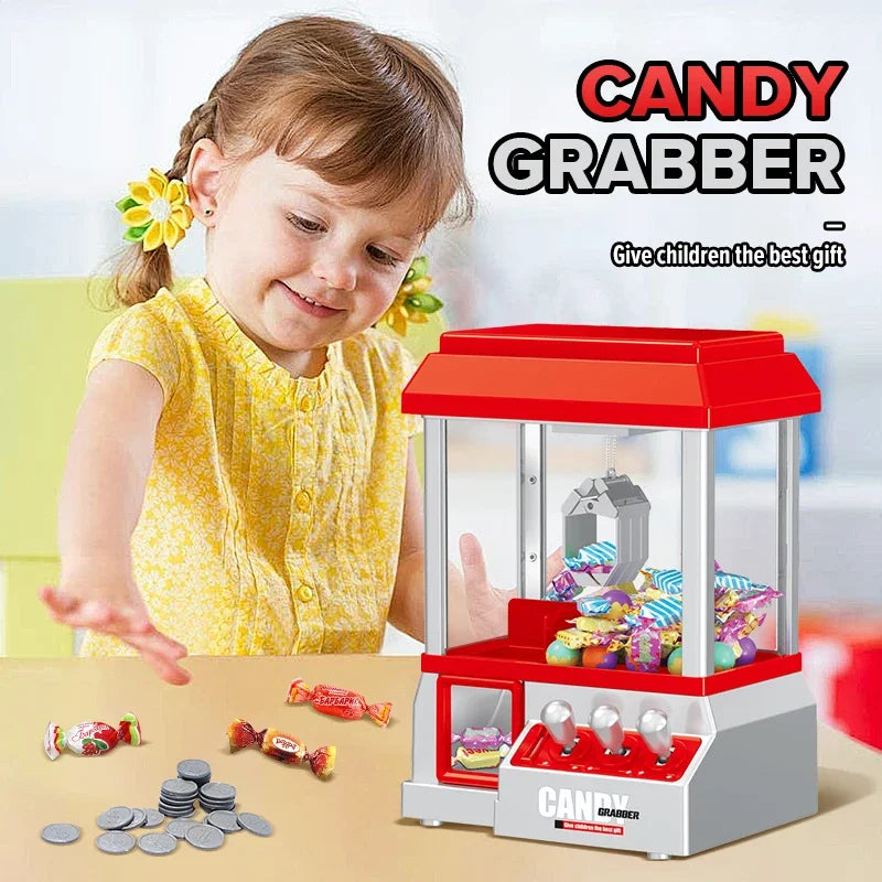 Claw Machine Electronic Candy Machine Arcade Claw Machine Retro Carnival Music And 24 specie Game Birthday Game Candy Kids Toys