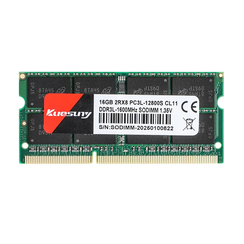 Original kuesuny DDR3L -16GB-1600MHz 1.35V  Laptop Memory , note only support 5th generation and above IntelCPU and AMDcpu!