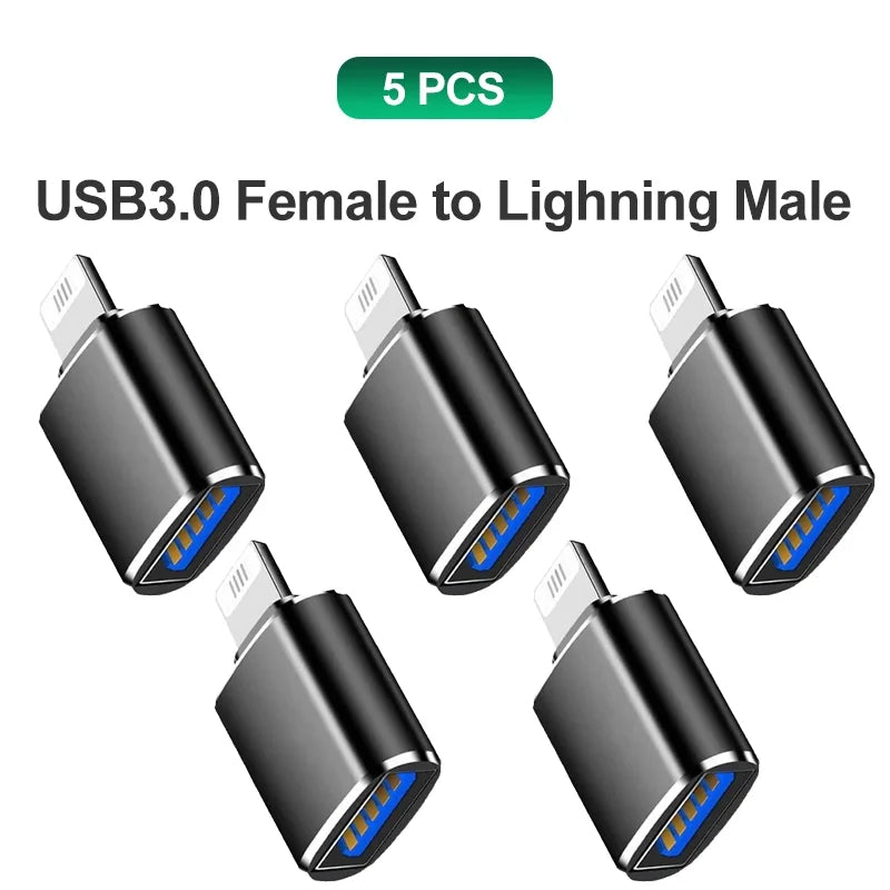 Type C to USB Adapter 3.0 USB-C 3.1 Male OTG A Female Data Connector For MacBook Pro iPad Mini 6/Pro MacBook Air Type C Devices