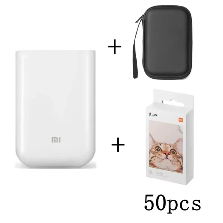 AR Printer 300dpi Portable Photo Mini Pocket With DIY Share 500mAh Picture Printer Pocket Printer Work With Mihome APP