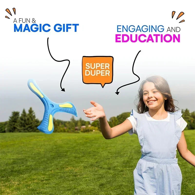Children Soft Boomerang Toy Three-leaf Cross Outdoor Flying Disc Games Adult-kids Interactive Sports Toys for Decompression Gift