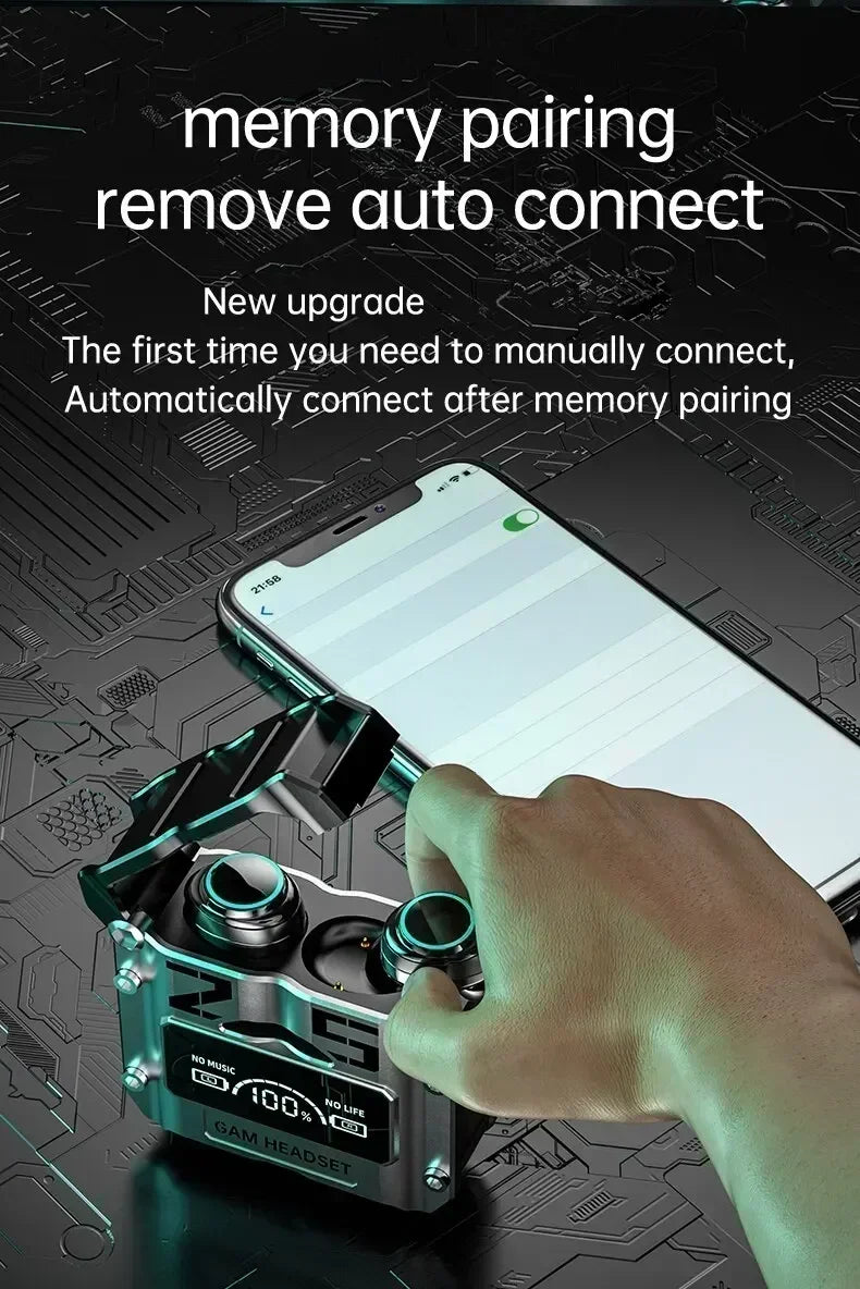 TWS Wireless Headphones Earphones Bluetooth Touch Control Noise Reduction Stereo Waterproof Earbuds Headsets