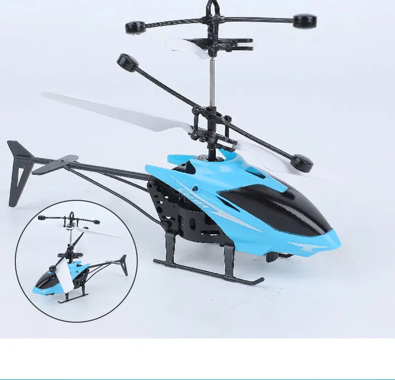 Rechargeable Mini RC Drone Remote Safe Fall-resistant RC Helicopters Drone ChildrenToys(No remote control battery)