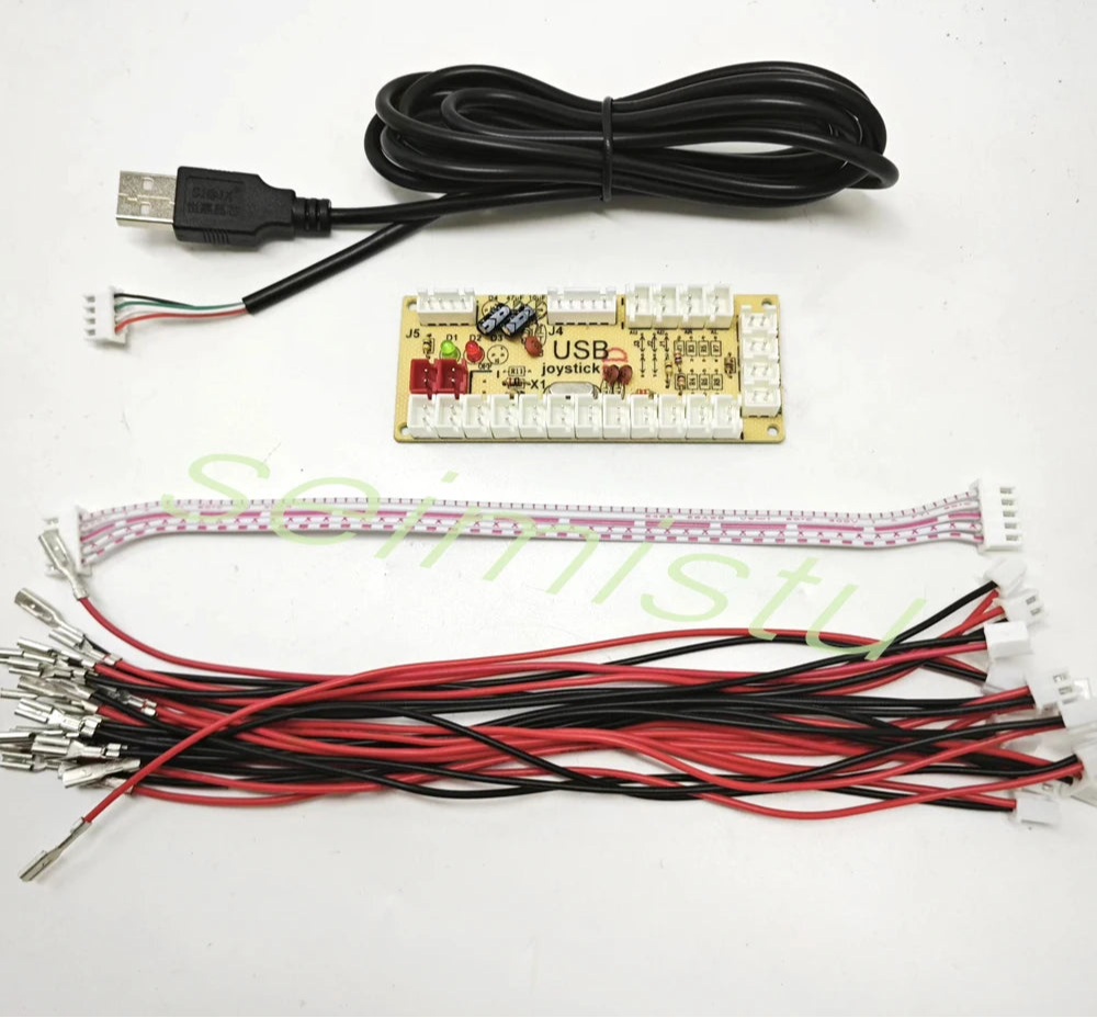 DIY Arcade usb zero delay Encoder PC to Joystick Arcade Rocker Circuit Board Control Module for PS2 PS3 with Cable Push Button