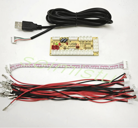 DIY Arcade usb zero delay Encoder PC to Joystick Arcade Rocker Circuit Board Control Module for PS2 PS3 with Cable Push Button