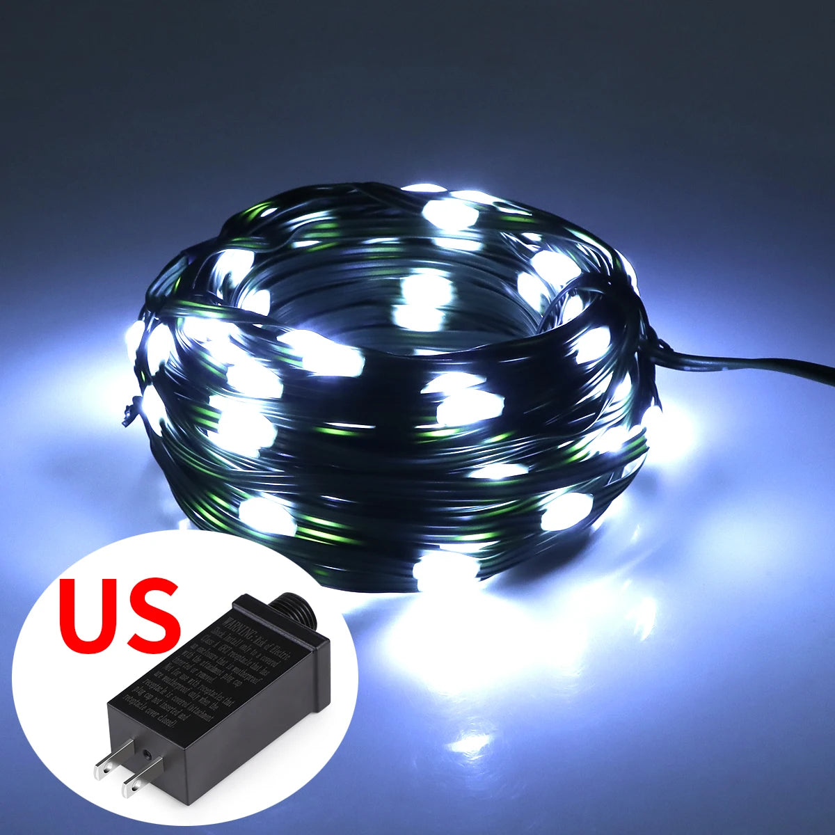 30M 20M 50M 10M 100M LED String Light 24V RGB Warm White Waterproof Outdoor Garland Christmas Decoration Garden Xmas Lights