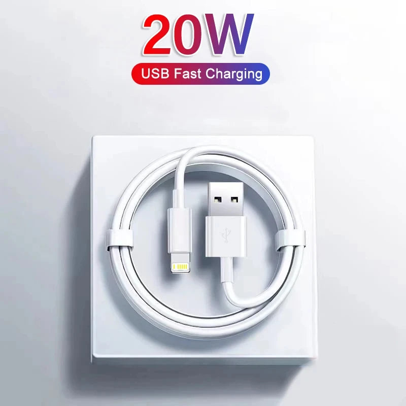 Fast Charging For iPhone Usb Cable 14 13 12 11 Pro Max Mini XR XS X SE 8 7 6 Plus 6s 5 5s Wire For iPad Charger Cord Accessories