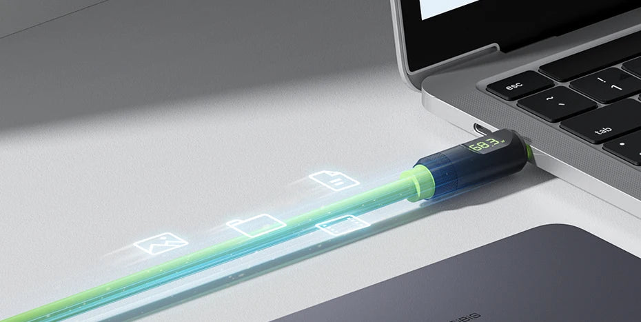 Hagibis USB C Fast Charger Cable With LED Display PD 240W 40Gbps Video Cord Compatible with Thunderbolt 4/3 For iPhone 17 Laptop