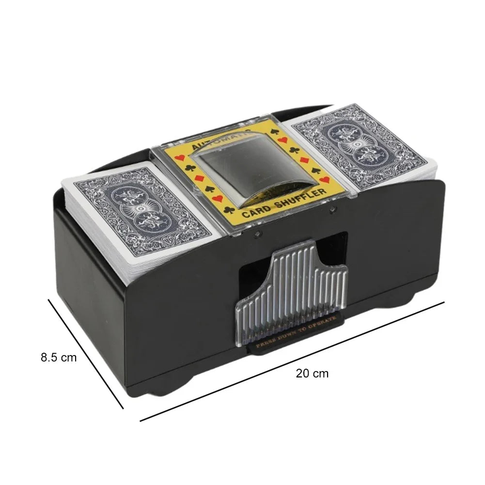 Automatic Card Shuffling Machine 1/2 Decks Electric Poker Card Shuffler Battery-Operated Shuffler