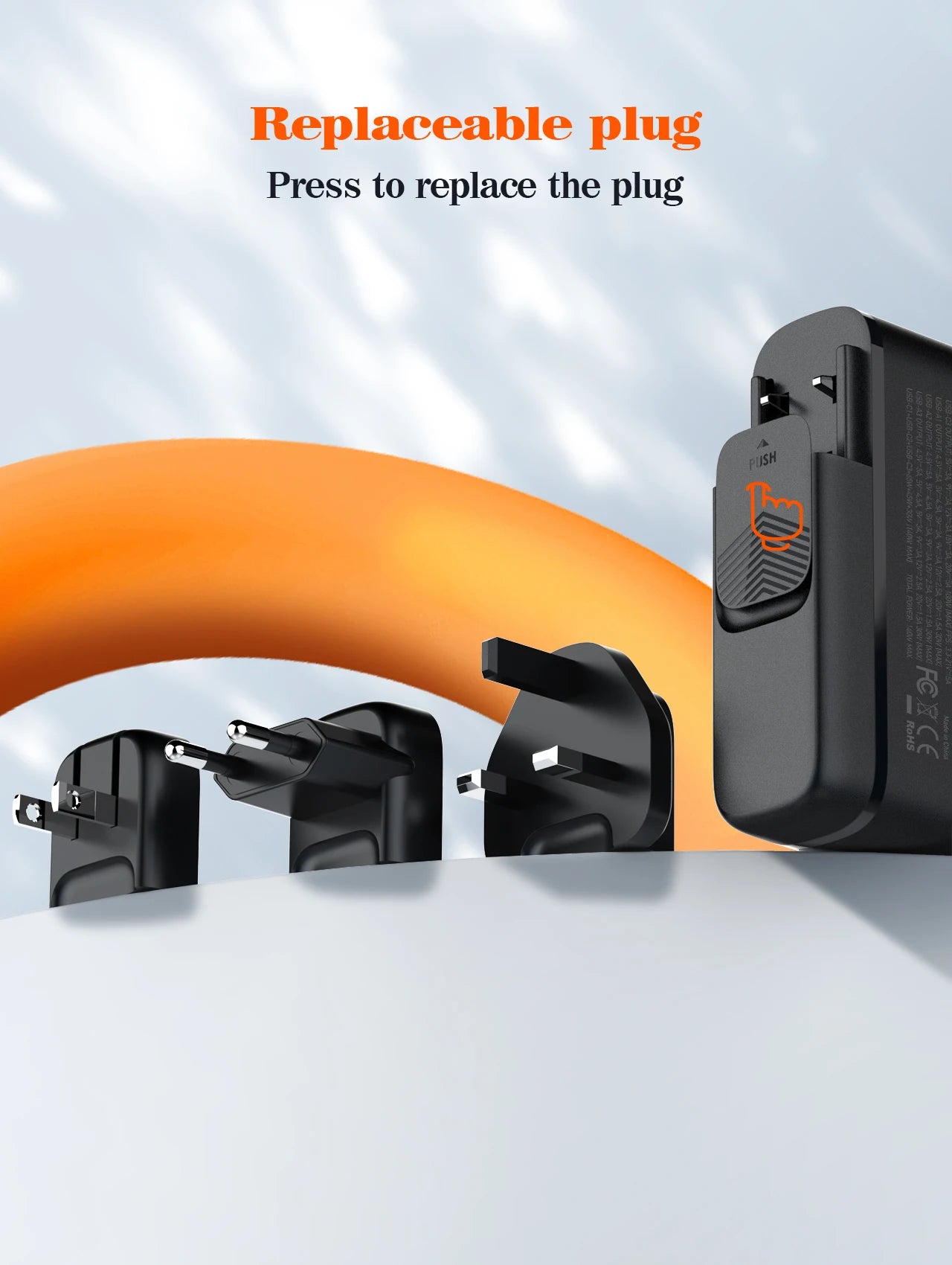 LDNIO Gan 140W Fast Charger Type C Digital Display Cellphones USB Charging For Xiaomi 14 Iphone Charge EU US UK Convertible Plug