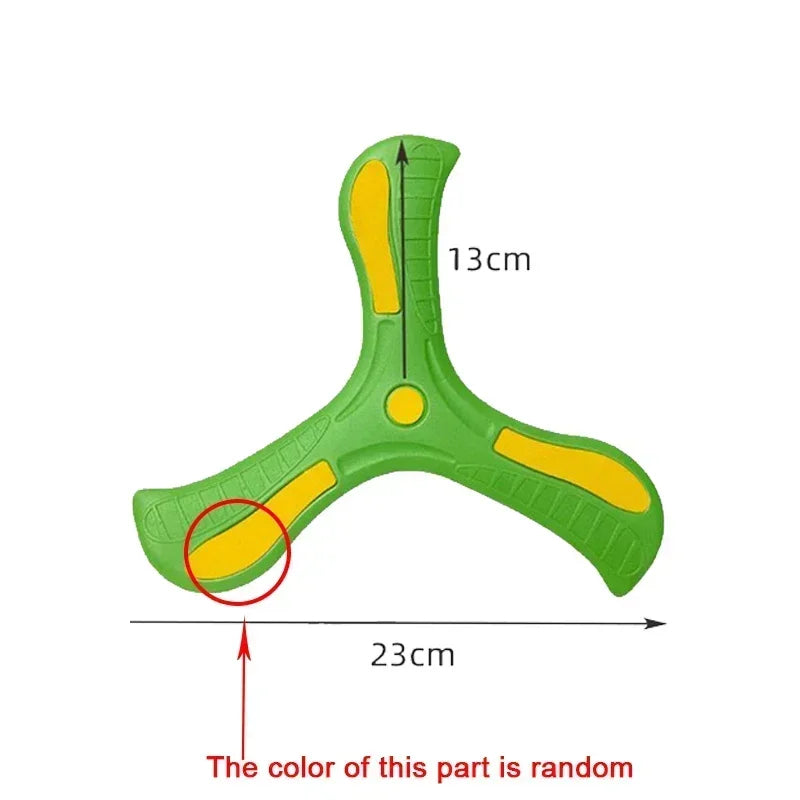 Children Soft Boomerang Toy Three-leaf Cross Outdoor Flying Disc Games Adult-kids Interactive Sports Toys for Decompression Gift