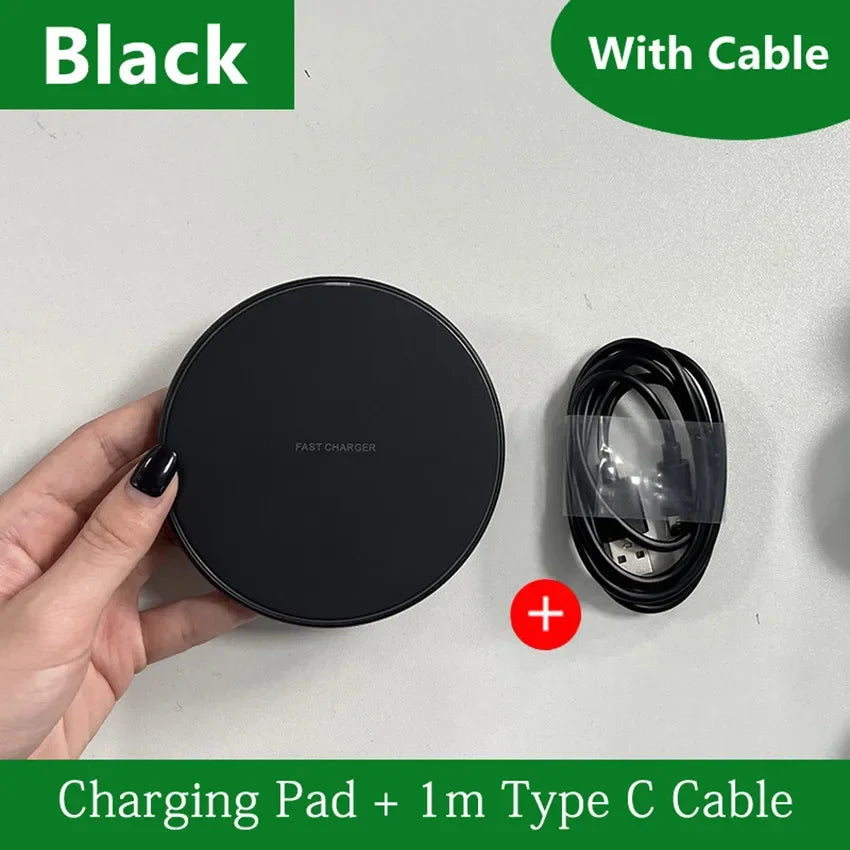 2 in 1 Phone Wireless Charging Dock Station Fast Wireless Charger Pad For iPhone 12-16 X Pro XS Max Samsung Xiaomi Huawei