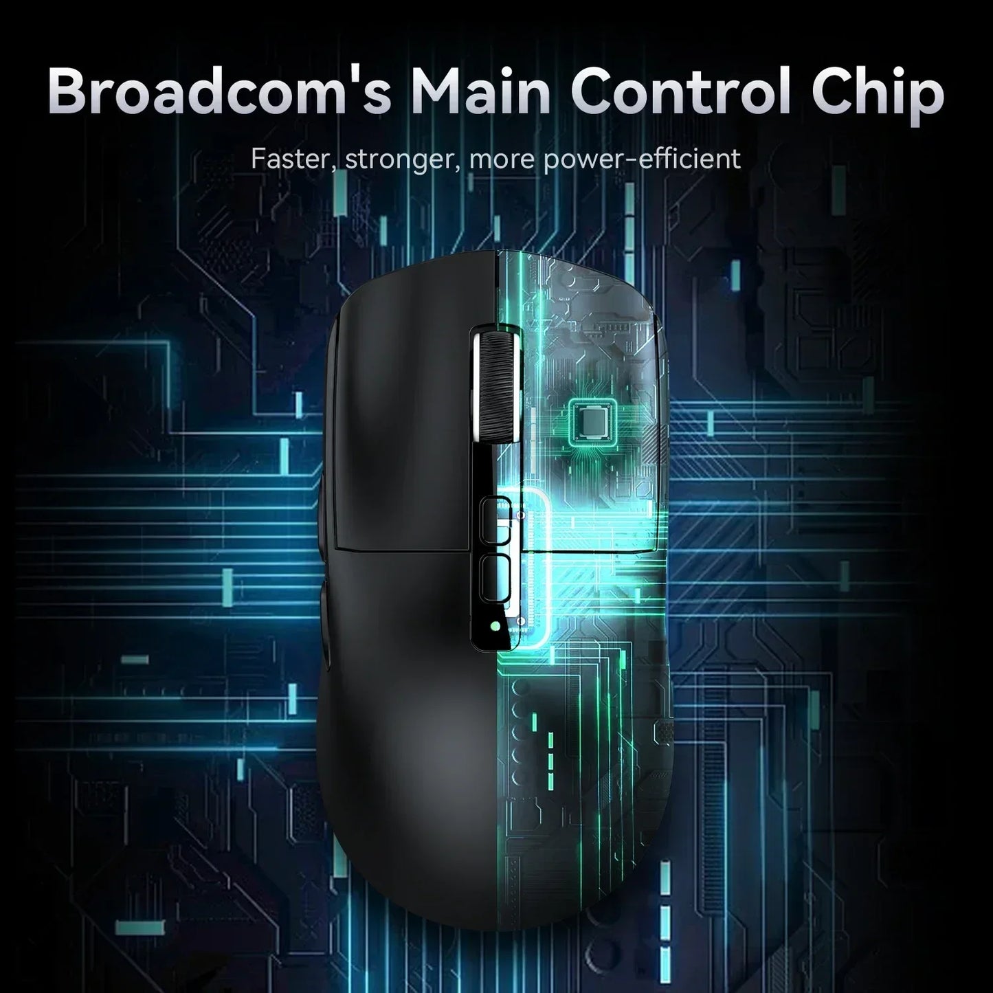 Attack Shark X6 PAW3395 Bluetooth Mouse,2.4 Tri-Mode Connection, RGB Touch Magnetic Charging Base, Macro Gaming Mouse