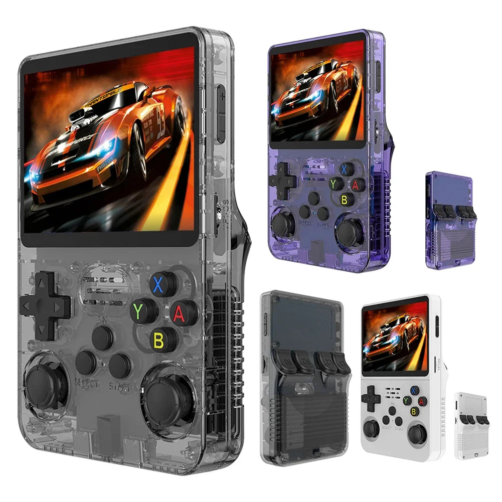 R36S retro handheld video game console 64GB game 3.5-inch IPS screen handheld game console open-source Linux gift