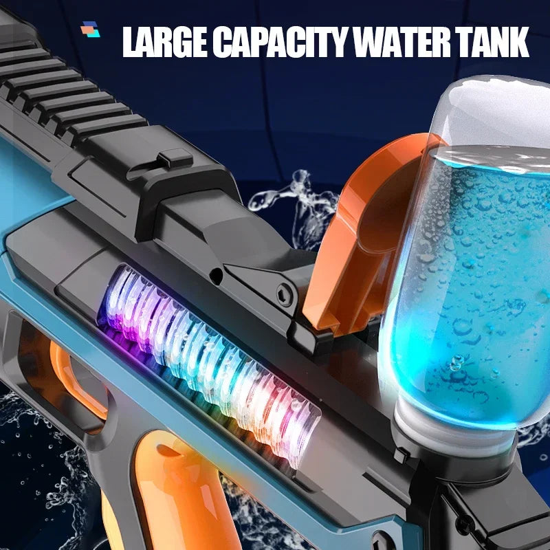 Full Electric Automatic Water Storage Gun Toys Portable Children Summer Beach Outdoor Fight Fantasy Toys for Boys Kids Game